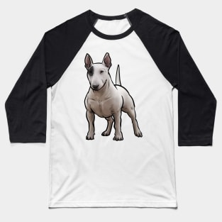 Bull Terrier Dog Baseball T-Shirt